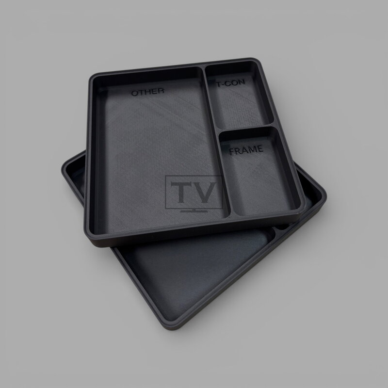 Modulární organizér šroubků pro opravu TV – 2patrový